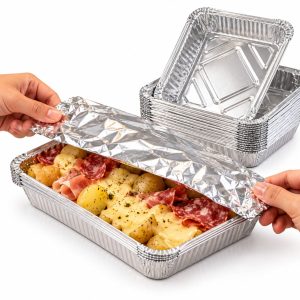 Lot de 20 barquettes en aluminium 1,2 L