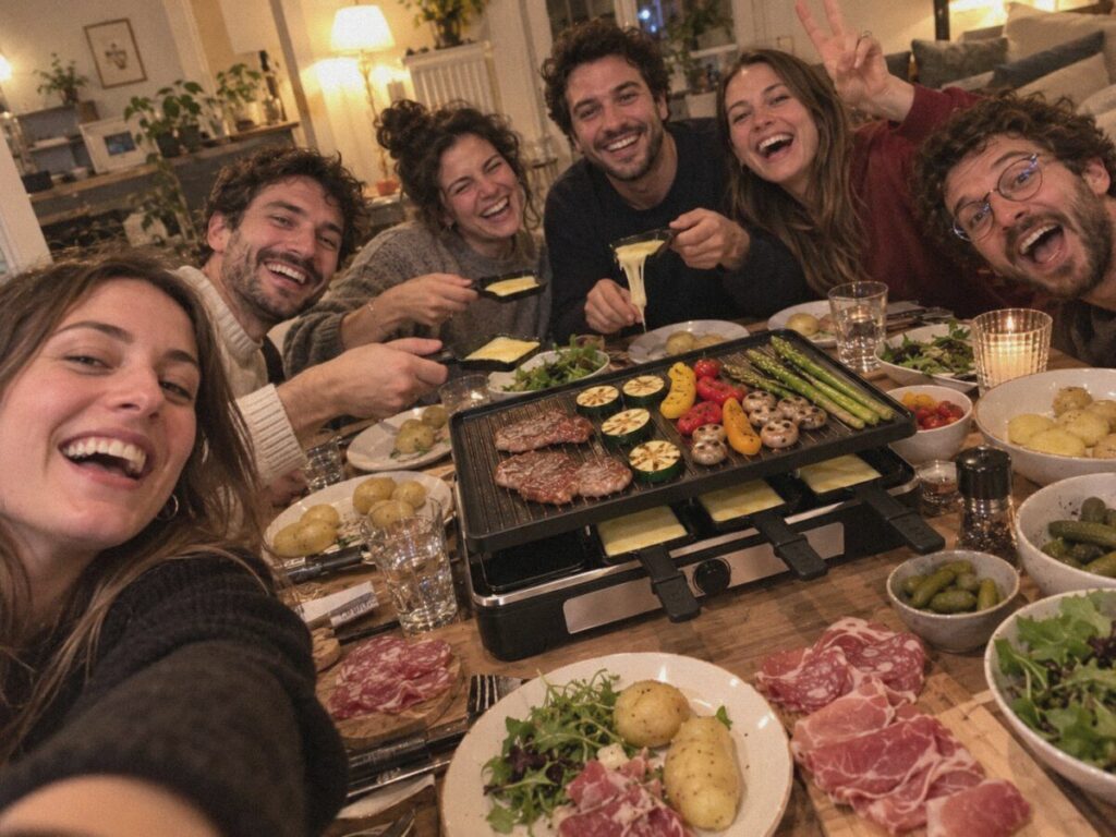 Soirée raclette – Entre amis (A4)