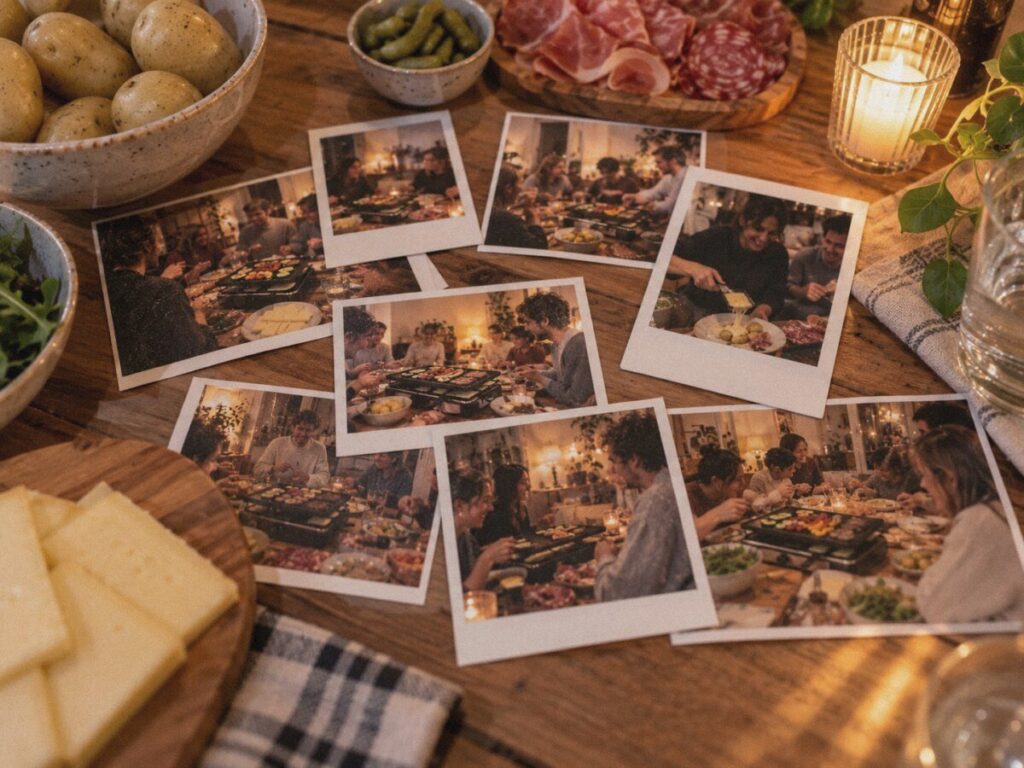 Soirée raclette entre proches