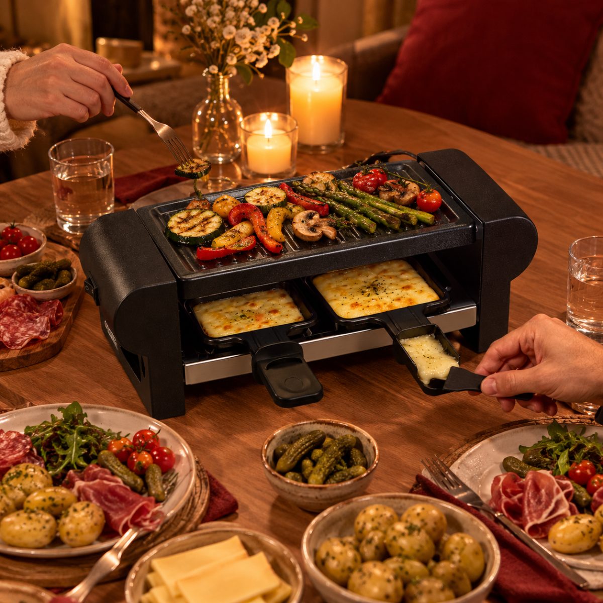Raclette Grill Duo – 2 personnes