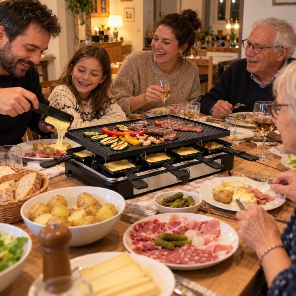 Ambiance de soirée raclette (photo d’illustration)