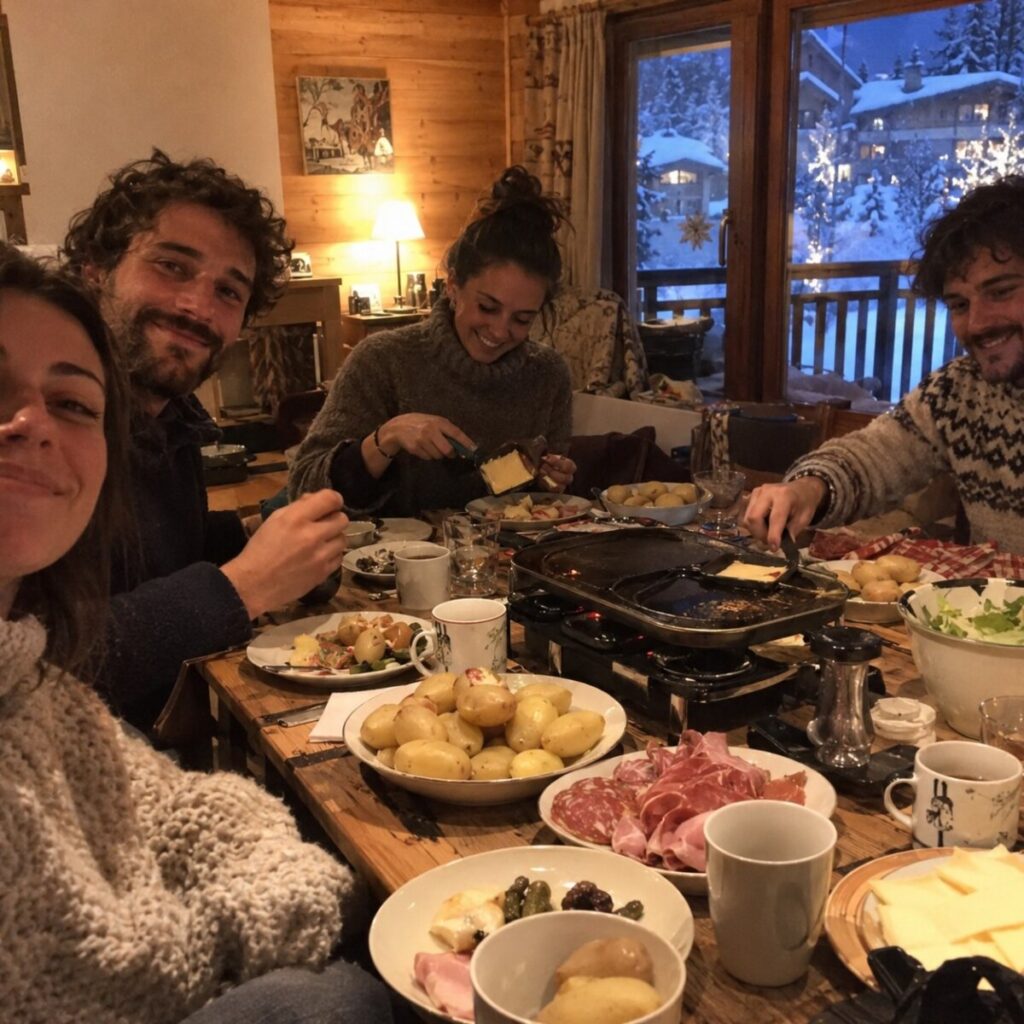 Ambiance de soirée raclette (photo d’illustration)
