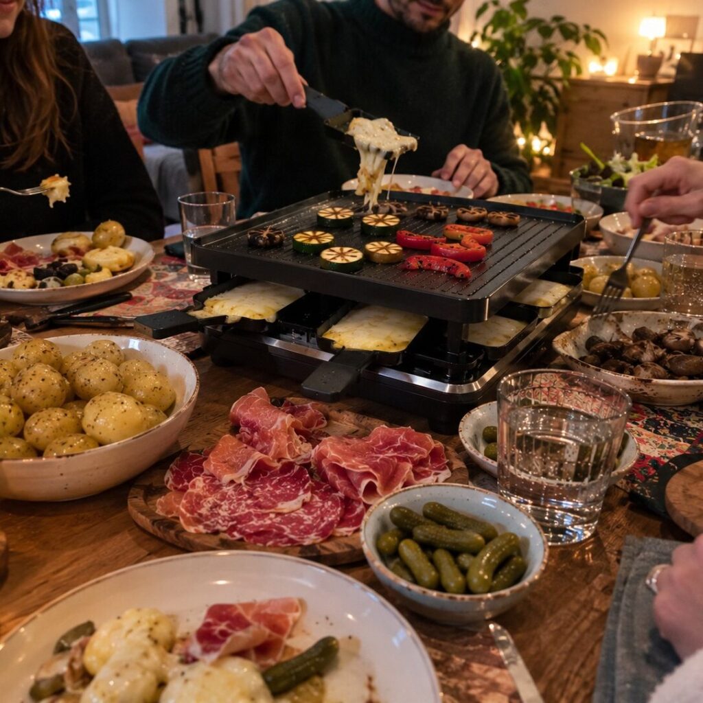 Ambiance de soirée raclette (photo d’illustration)